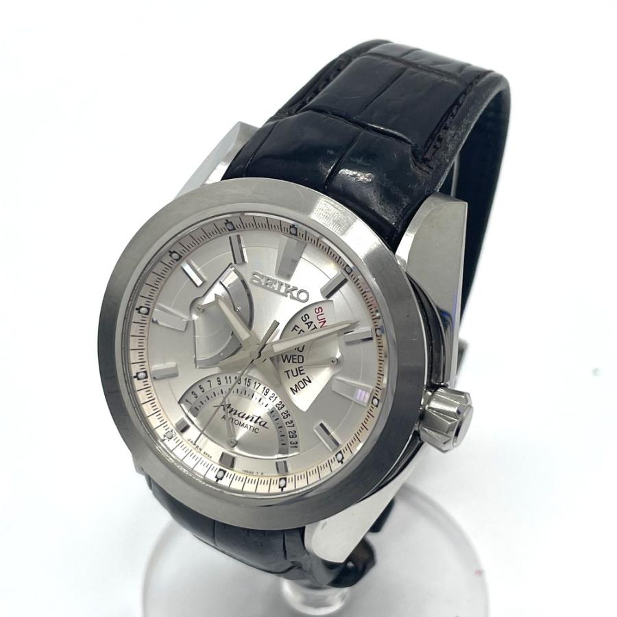 SEIKO セイコー 6R24-00A0 ブライツ アナンタ メカニカル ダブルレトログラード 自動巻き デイデイト 腕時計 SS シルバー メンズ【中古】 | SEIKO | 01