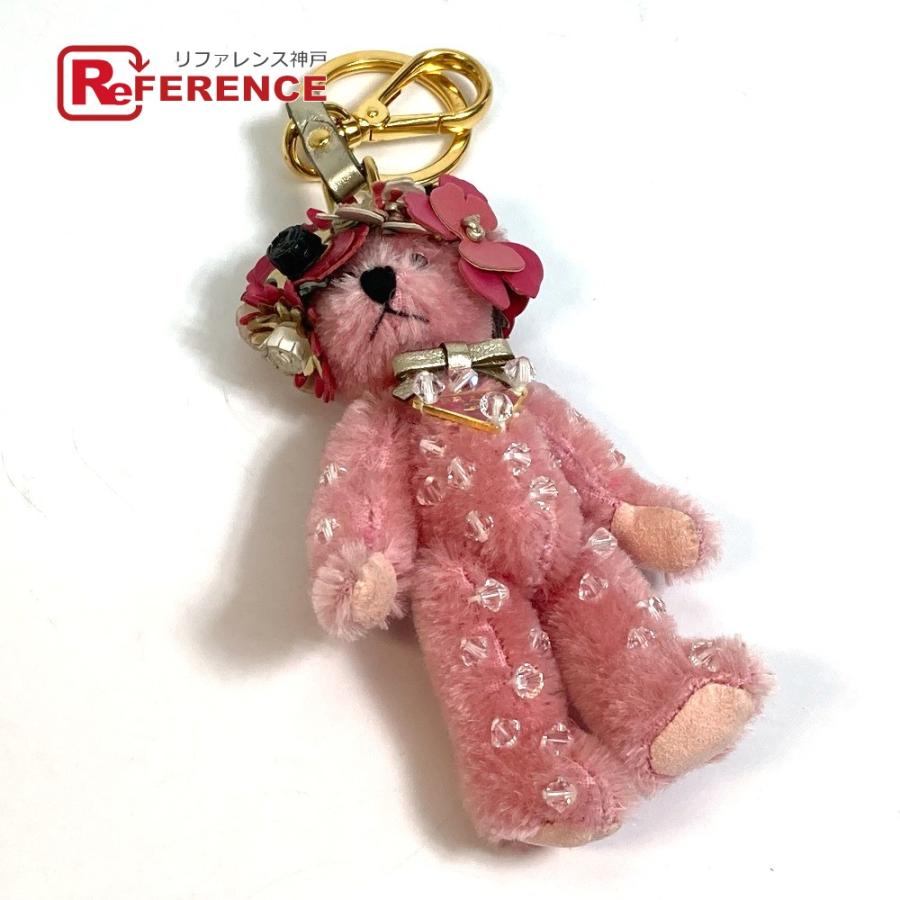 PRADA プラダ ベアトリック ハート キーリング バッグチャーム