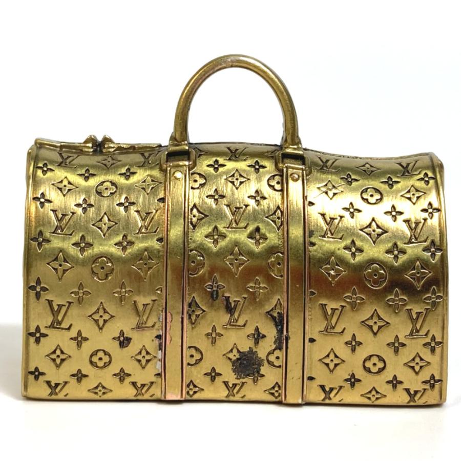 LOUIS VUITTON ルイヴィトン ノベルティ 非売品 モノグラム ボストンバッグ キーポルモチーフ 文鎮 ペーパーウェイト【中古】 | LOUIS VUITTON | 01