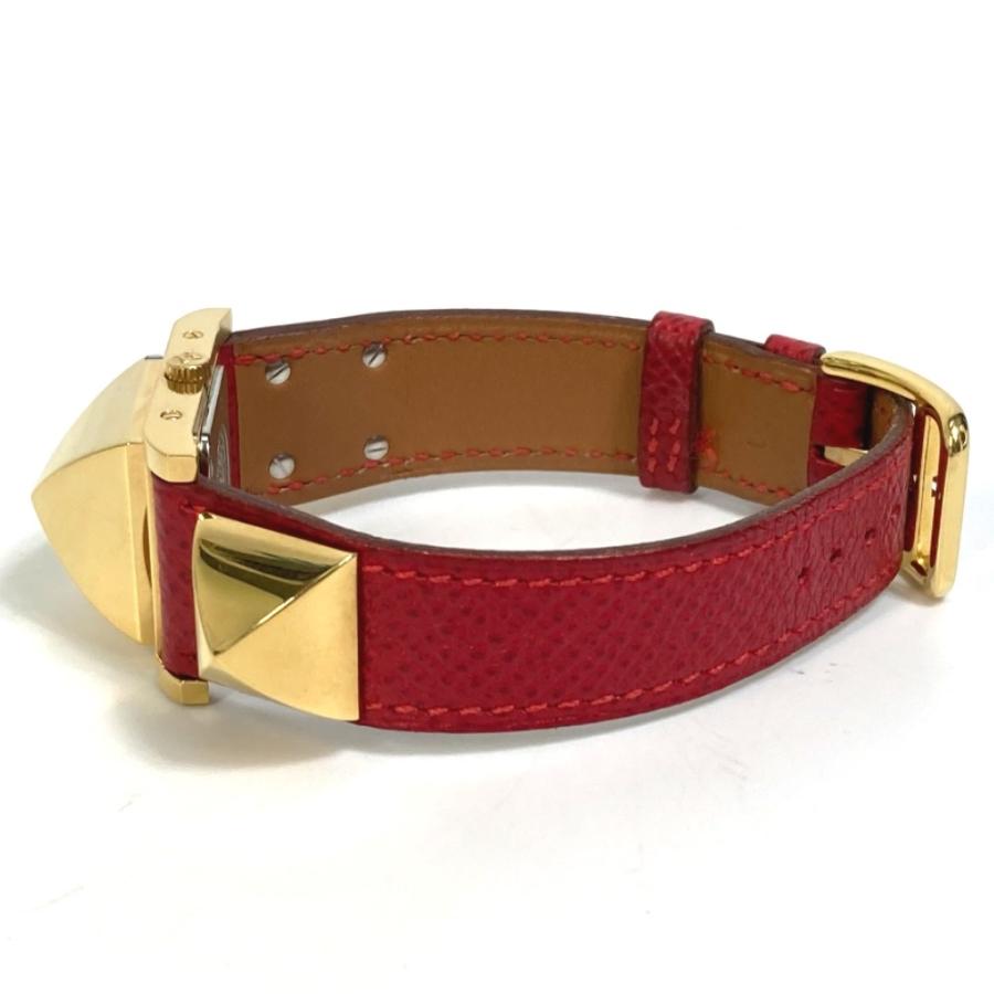 HERMES エルメス メドール クオーツ ブレスレットウォッチ 腕時計 GP M○刻 ゴールド レディース【中古】 | HERMES | 06
