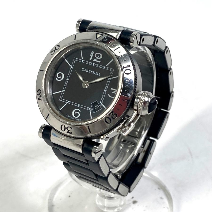 CARTIER カルティエ W3140003 パシャ シータイマー クオーツ デイト 腕時計 SS シルバー レディース【中古】 | Cartier | 01