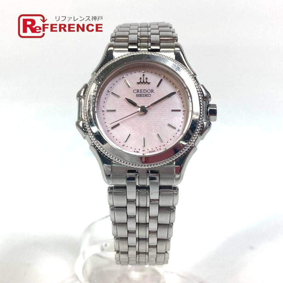 SEIKO セイコー 4J81-0B20 クレドール クォーツ 腕時計 SS シルバー レディース【中古】 | SEIKO