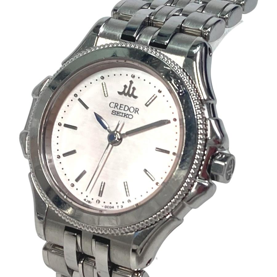 SEIKO セイコー 4J81-0B20 クレドール クォーツ 腕時計 SS シルバー レディース【中古】 | SEIKO | 01