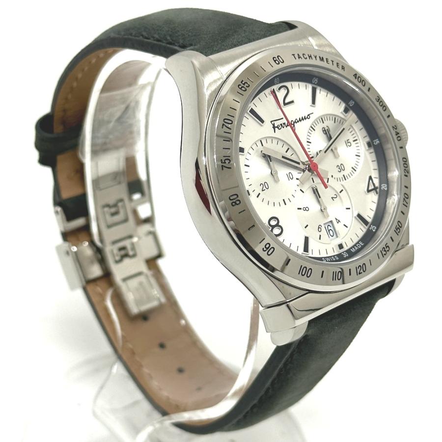 Salvatore Ferragamo サルヴァトーレフェラガモ SFDK006 クロノグラフ フェラガモ1898 クォーツ デイト 腕時計 SS シルバー メンズ【中古】 |  | 02