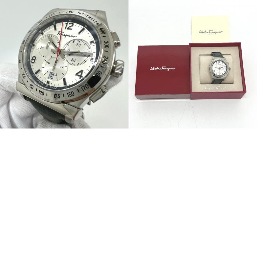 Salvatore Ferragamo サルヴァトーレフェラガモ SFDK006 クロノグラフ フェラガモ1898 クォーツ デイト 腕時計 SS シルバー メンズ【中古】 |  | 09