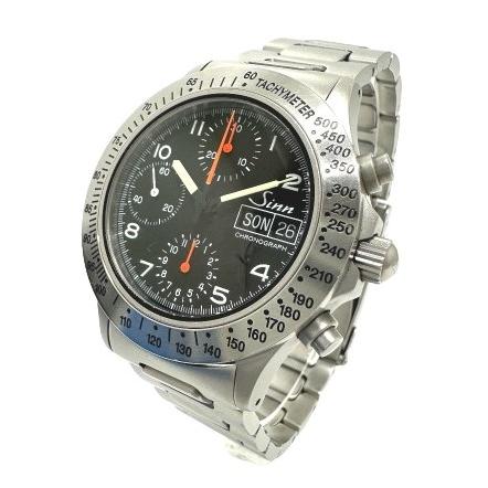 Sinn ジン 256.ST クロノグラフ デイデイト 自動巻き 腕時計 SS 