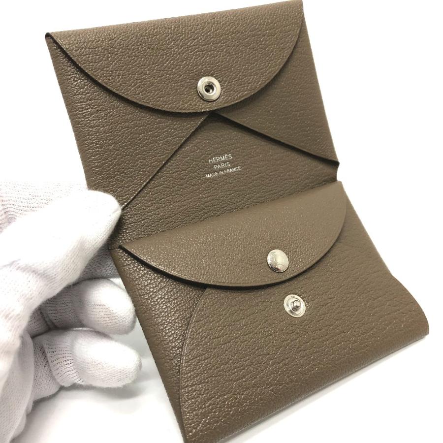 HERMES エルメス カルヴィ デュオ 名刺入れ 二つ折り カードケース  