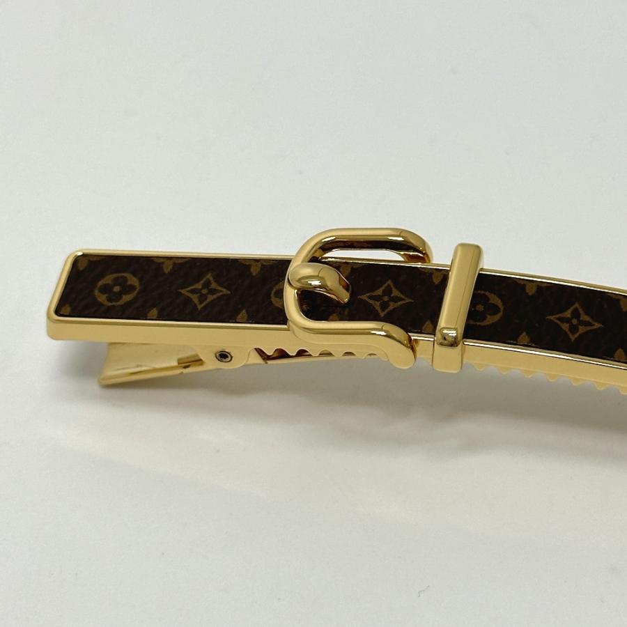 LOUIS VUITTON ルイヴィトン M00566 モノグラム バレッタ ループ ヘアアクセサリー バレッタ GP ブラウン レディース【中古】の画像
