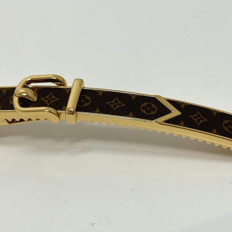 LOUIS VUITTON ルイヴィトン M00566 モノグラム バレッタ ループ ヘアアクセサリー バレッタ GP ブラウン レディース【中古】の画像