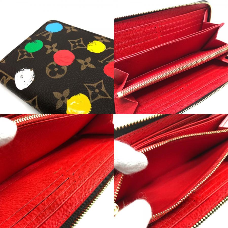 LOUIS VUITTON ルイヴィトン M81864  モノグラム ジッピーウォレット 草間彌生 長財布 モノグラムキャンバス ブラウン レディース【中古】 | LOUIS VUITTON | 08