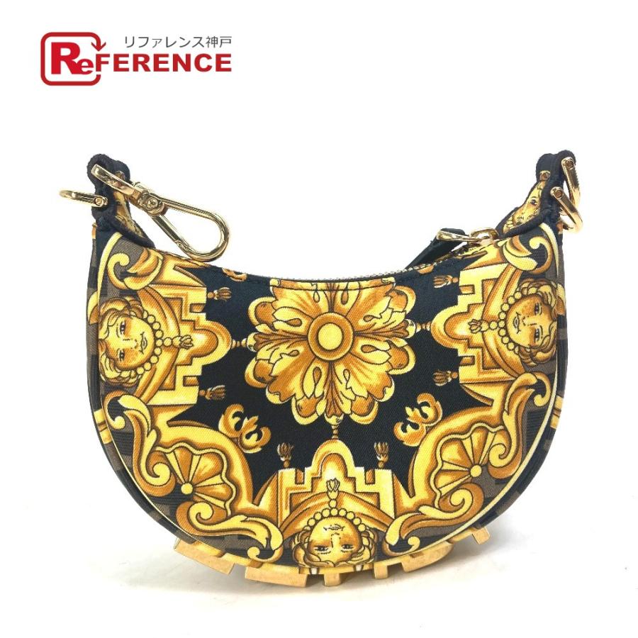 FENDI フェンディ 7AS089 ナノ フェンディグラフィ フェンダーチェ FENDACE ヴェルサーチ VERSACE ハンドバッグ 【中古】新品同様 | FENDI