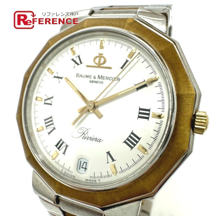 Baume & Mercier ボーム＆メルシエ 5131.3 リヴィエラ リビエラ クオーツ デイト 腕時計 シルバー/ゴールド メンズ【中古】 | 