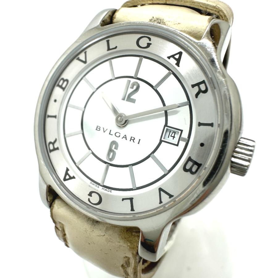 BVLGARI ブルガリ ST29S ソロテンポ クオーツ デイト 腕時計 シルバー レディース【中古】 | BVLGARI | 01