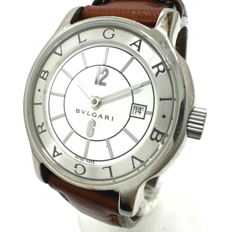 BVLGARI ブルガリ ST29S ソロテンポ クオーツ デイト 腕時計 シルバー レディース【中古】 | BVLGARI | 01