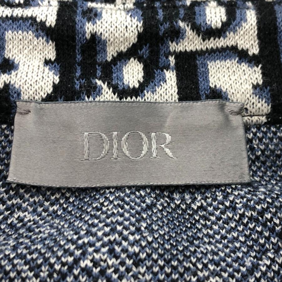 Dior ディオール 023Ｍ550AT099 総柄 シェルボタン オブリーク 長袖シャツ ネイビー/グレー メンズ【中古】｜reference｜05