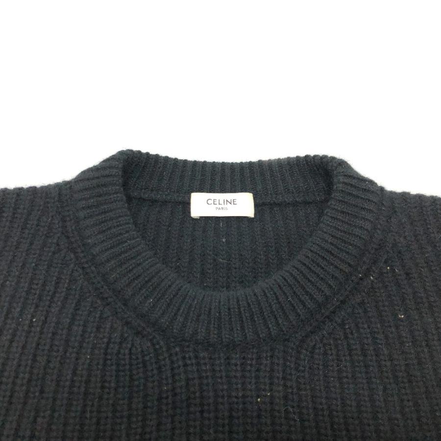 CELINE セリーヌ 2A19R205O エディ期 ロゴ パーカー ブラック メンズ【中古】の画像
