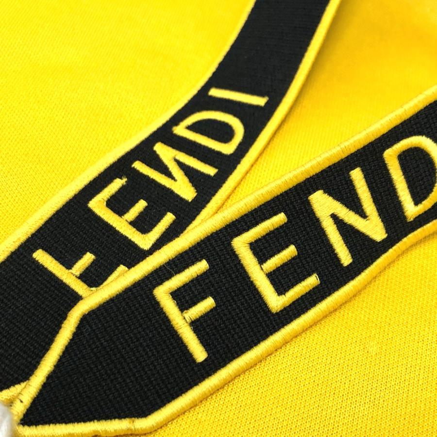 FENDI フェンディ FAF640 トラックジャケット リバーシブル メッシュ ズッカ ジャケット ブラック/イエロー メンズ【中古】 | FENDI | 07