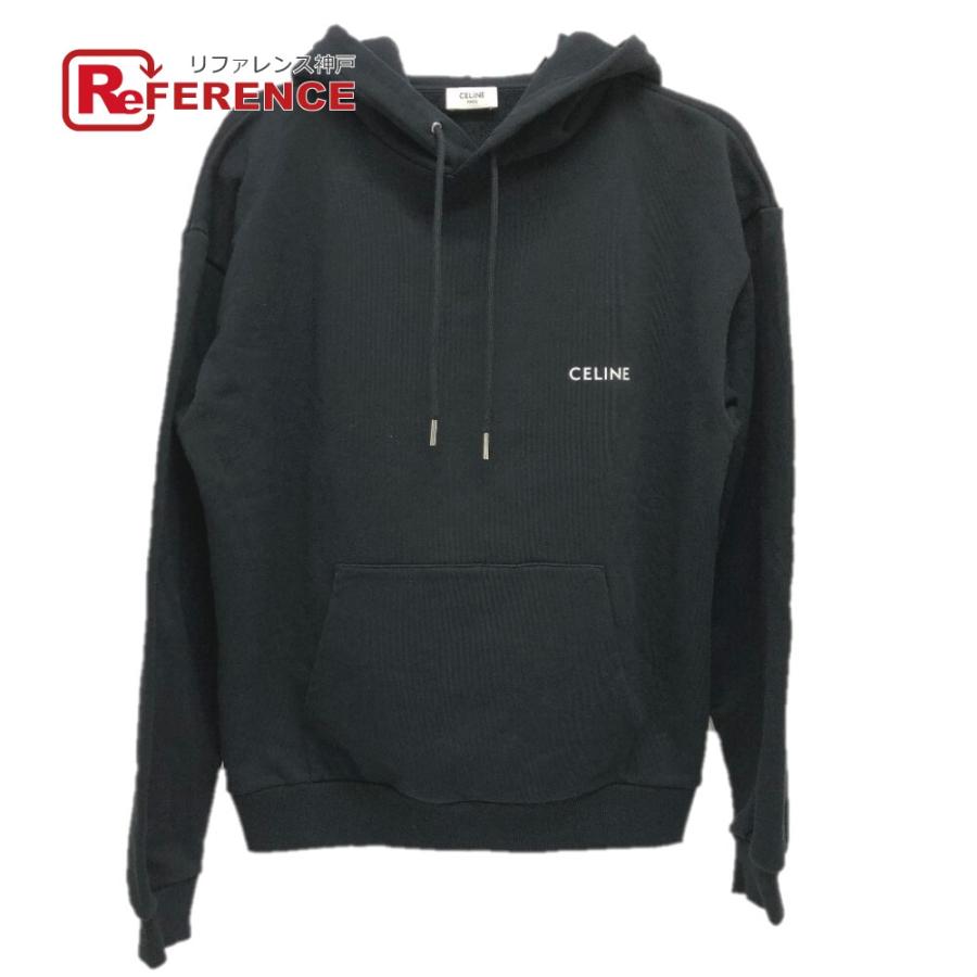 CELINE セリーヌ 2Y958670Q ロゴ パーカー ブラック メンズ【中古】 | CELINE