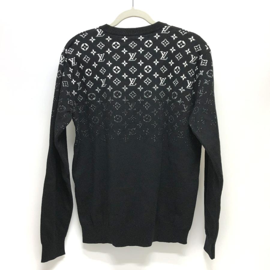 新品同様 LOUIS VUITTON ルイヴィトン 1AFAPX グラディエント クルーネック モノグラム トレーナー ブラック メンズ【中古】 | LOUIS VUITTON | 01