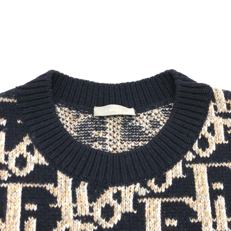 Dior ディオール 193M638AT393 21AW オブリーク セーター ネイビー