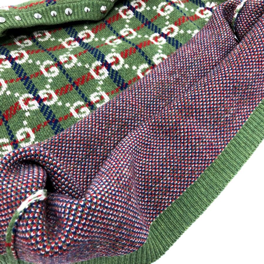 GUCCI グッチ 713571 スタッズ ニット GG セーター グリーン メンズ【中古】 | GUCCI | 04