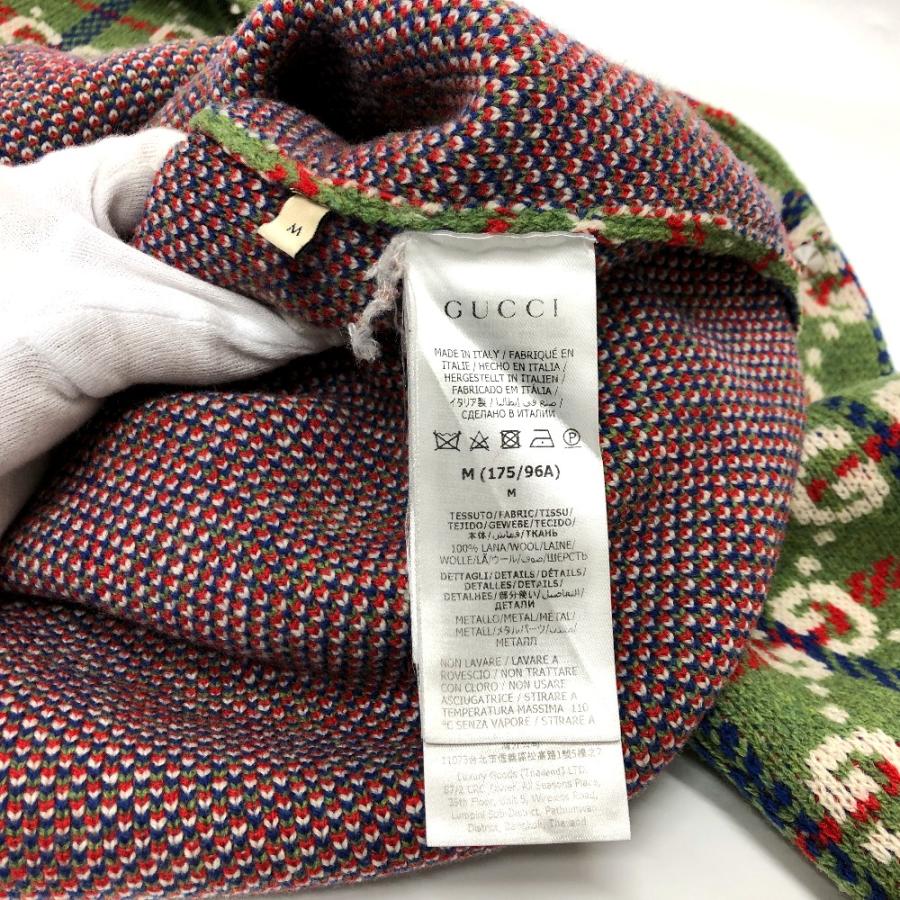 GUCCI グッチ 713571 スタッズ ニット GG セーター グリーン メンズ【中古】 | GUCCI | 05