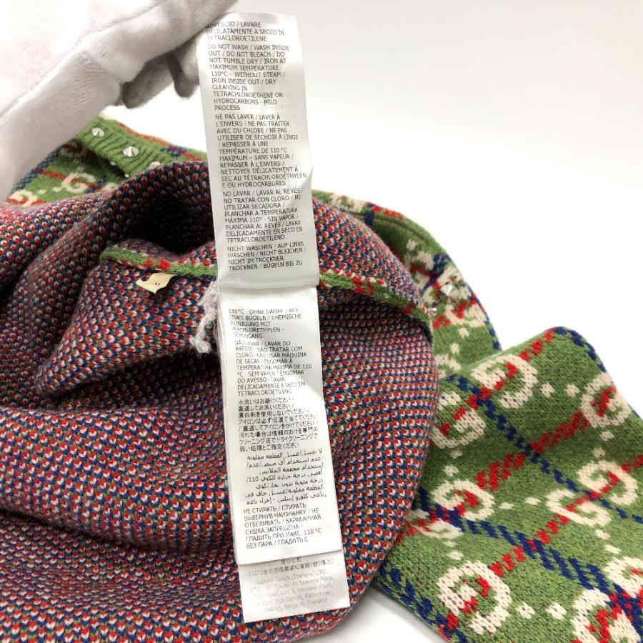 GUCCI グッチ 713571 スタッズ ニット GG セーター グリーン メンズ【中古】 | GUCCI | 06