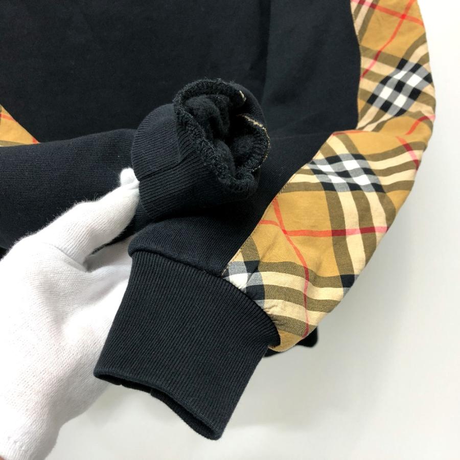 BURBERRY バーバリー 8008215 トレーナー 長袖 チェック スウェット ブラック レディース【中古】 | BURBERRY | 03