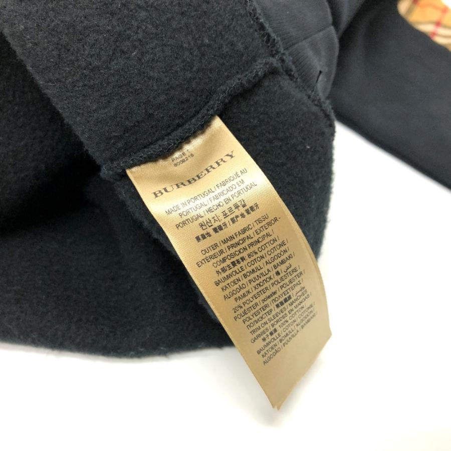 BURBERRY バーバリー 8008215 トレーナー 長袖 チェック スウェット ブラック レディース【中古】 | BURBERRY | 08