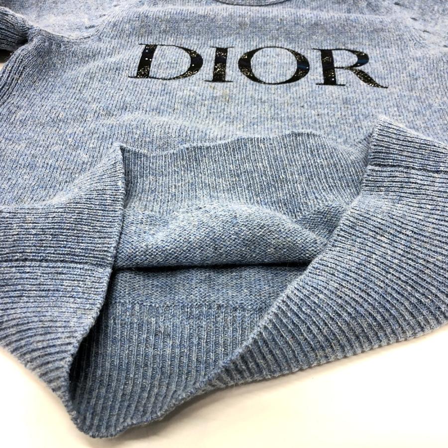 Dior ディオール 143M657AT296 ピータードイグ ニットセーター ロゴ セーター ブルー メンズ【中古】 |  | 06