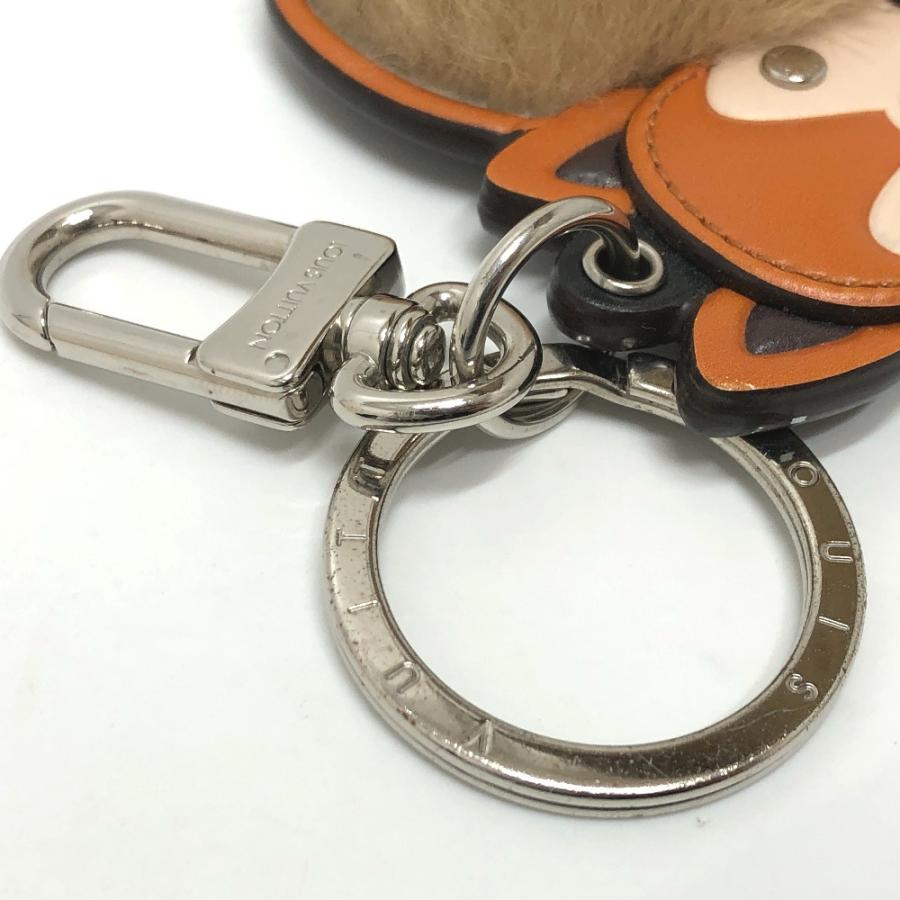 LOUIS VUITTON ルイヴィトン M00345 モノグラム ポルト クレ・スクワーラル  キーリング バッグチャーム ブラウン レディース【中古】 | LOUIS VUITTON | 04