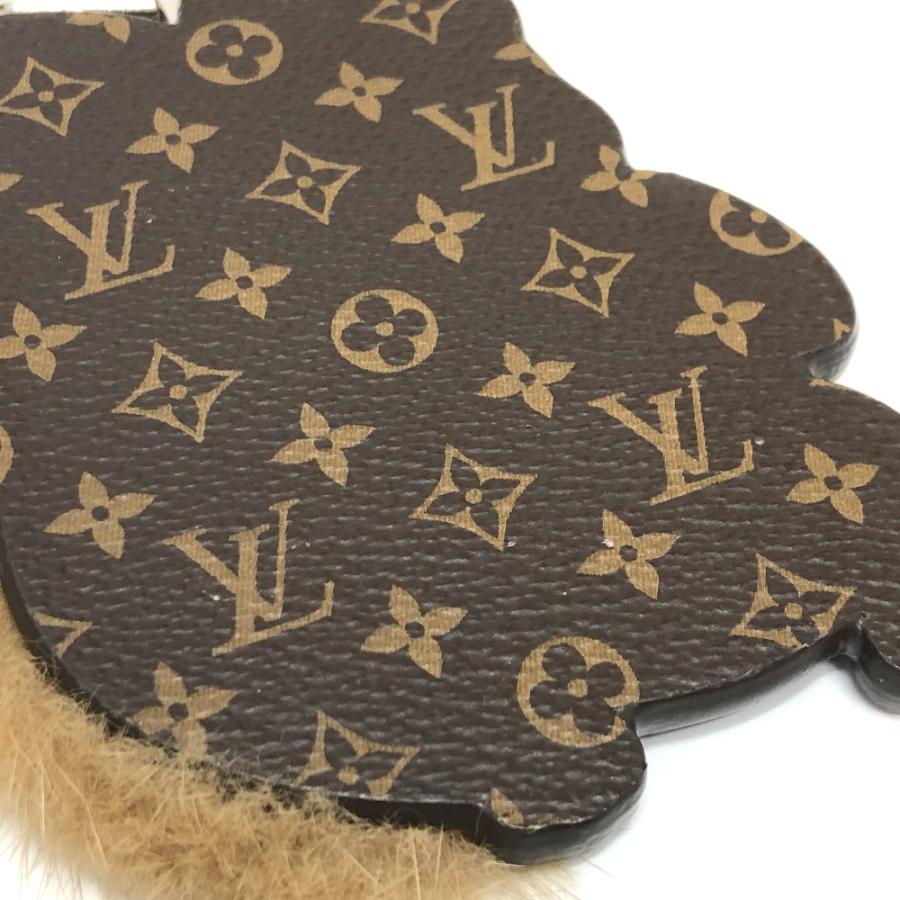 LOUIS VUITTON ルイヴィトン M00345 モノグラム ポルト クレ・スクワーラル  キーリング バッグチャーム ブラウン レディース【中古】 | LOUIS VUITTON | 06