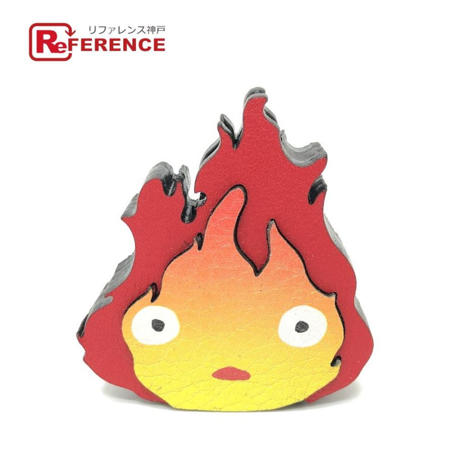 新品同様 LOEWE ロエベ ハウルの動く城 カルシファー パーツ ダイス カーフ チャーム レッド ユニセックス【中古】 | LOEWE