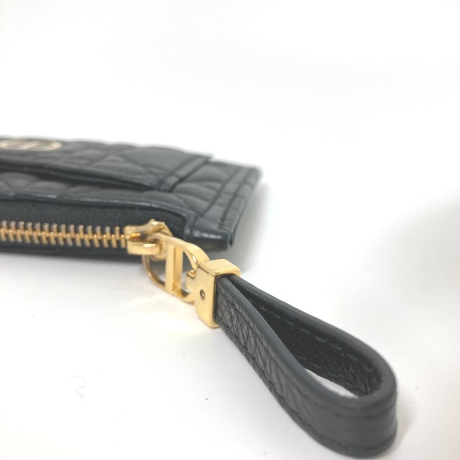 Dior ディオール S5131UWHC_M900 Dior Caro Cosmos カードホルダー ウォレット コインケース ブラック×ゴールド レディース【中古】 |  | 03