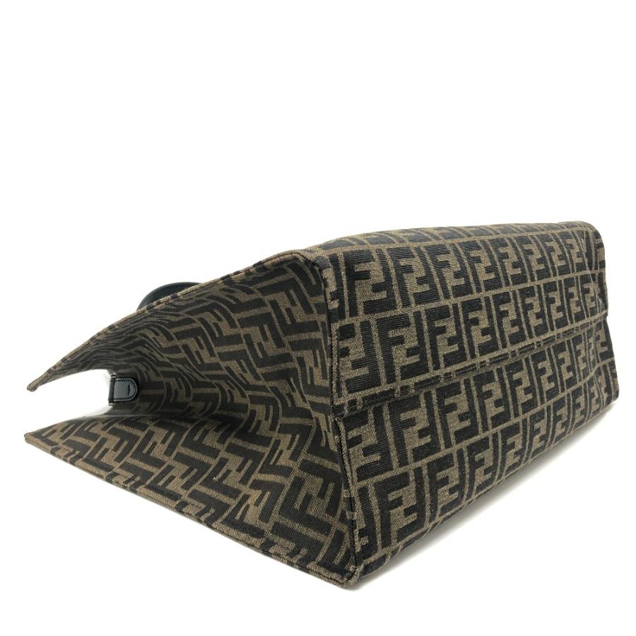 新品同様 FENDI フェンディ ポケモン カイリュー 2WAY ショルダーバッグ カバン肩掛け ズッカ トートバッグ ブラウン レディース【中古】 | FENDI | 06