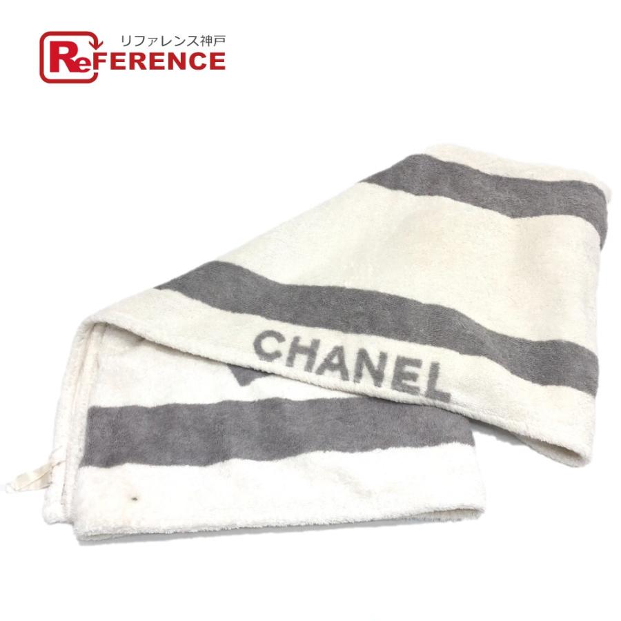 CHANEL♡CCロゴ ビーチタオル　タオルケット CHANEL シャネル CC ココマーク ロゴ ブランケット ビーチタオル