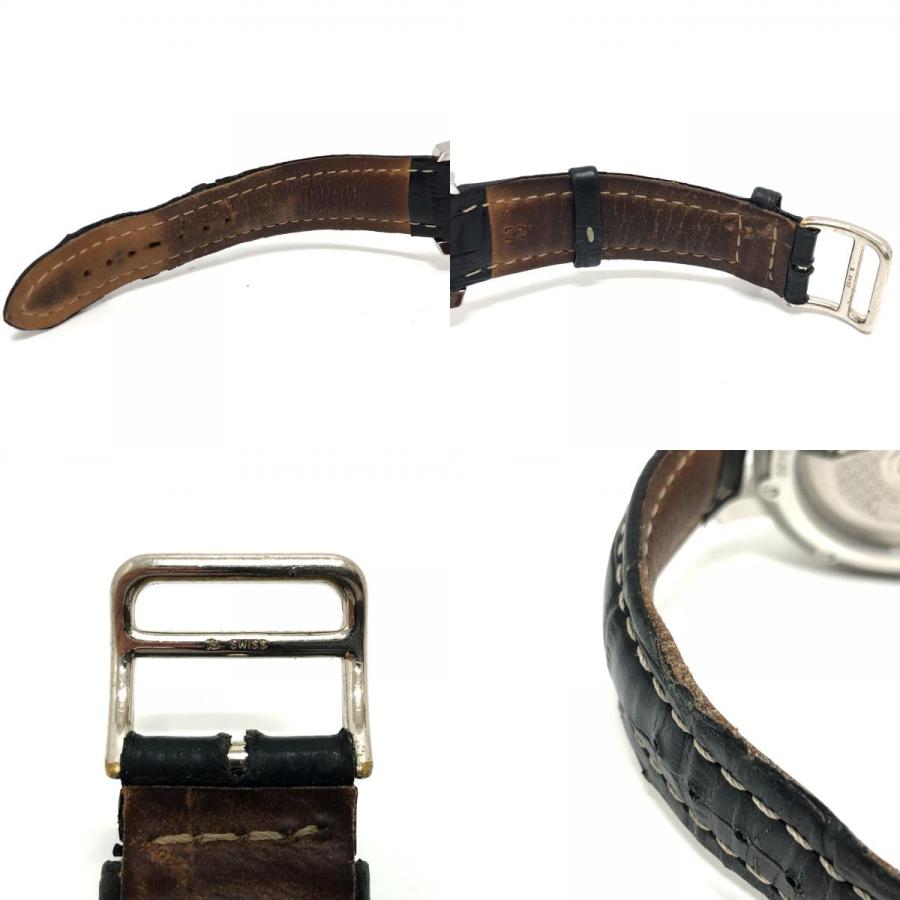 HERMES エルメス CP1.910 クリッパー クロノ  自動巻き クロノグラフ デイト 腕時計 時計 ウォッチ 腕時計 シルバー メンズ【中古】 | HERMES | 08