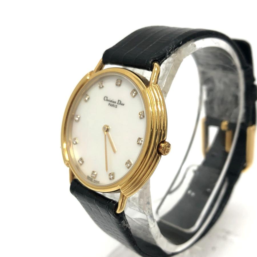 Dior ディオール 59.121.2 12Pダイヤ クォーツ シェル 腕時計 ゴールド メンズ【中古】 |  | 01