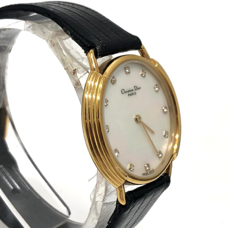 Dior ディオール 59.121.2 12Pダイヤ クォーツ シェル 腕時計 ゴールド メンズ【中古】 |  | 02