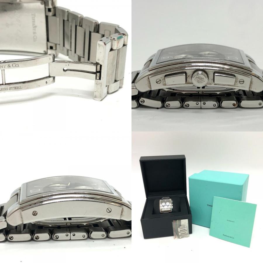 TIFFANY&Co. ティファニー グランドレクタンギュラー クロノグラフ クォーツ 腕時計 時計 ウォッチ 腕時計 シルバー メンズ【中古】 | TIFFANY&Co. | 09