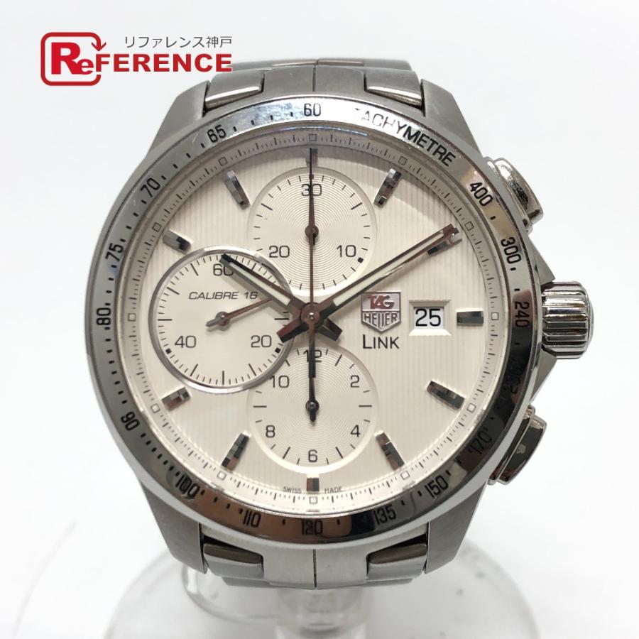 TAG HEUER タグホイヤー CAT2011 リンク キャリバー16 クロノグラフ 自動巻き 腕時計 時計  腕時計 シルバー メンズ【中古】 | 