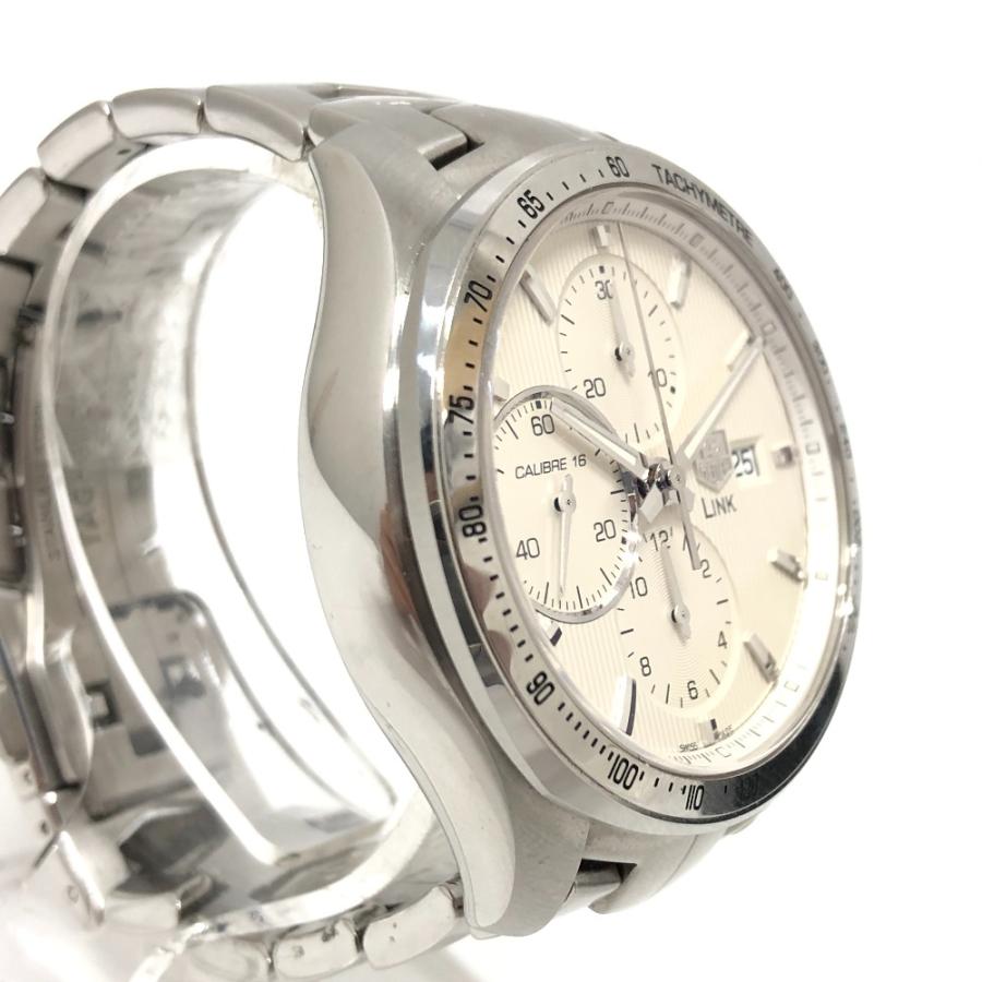TAG HEUER タグホイヤー CAT2011 リンク キャリバー16 クロノグラフ 自動巻き 腕時計 時計  腕時計 シルバー メンズ【中古】 |  | 02