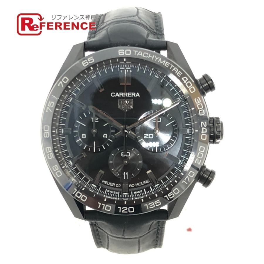 美品 TAG HEUER タグホイヤー CBN2A1G.FC6501 カレラ キャリバーホイヤー02 ジャパン  ブラックエディション ブラック メンズ【中古】 | 