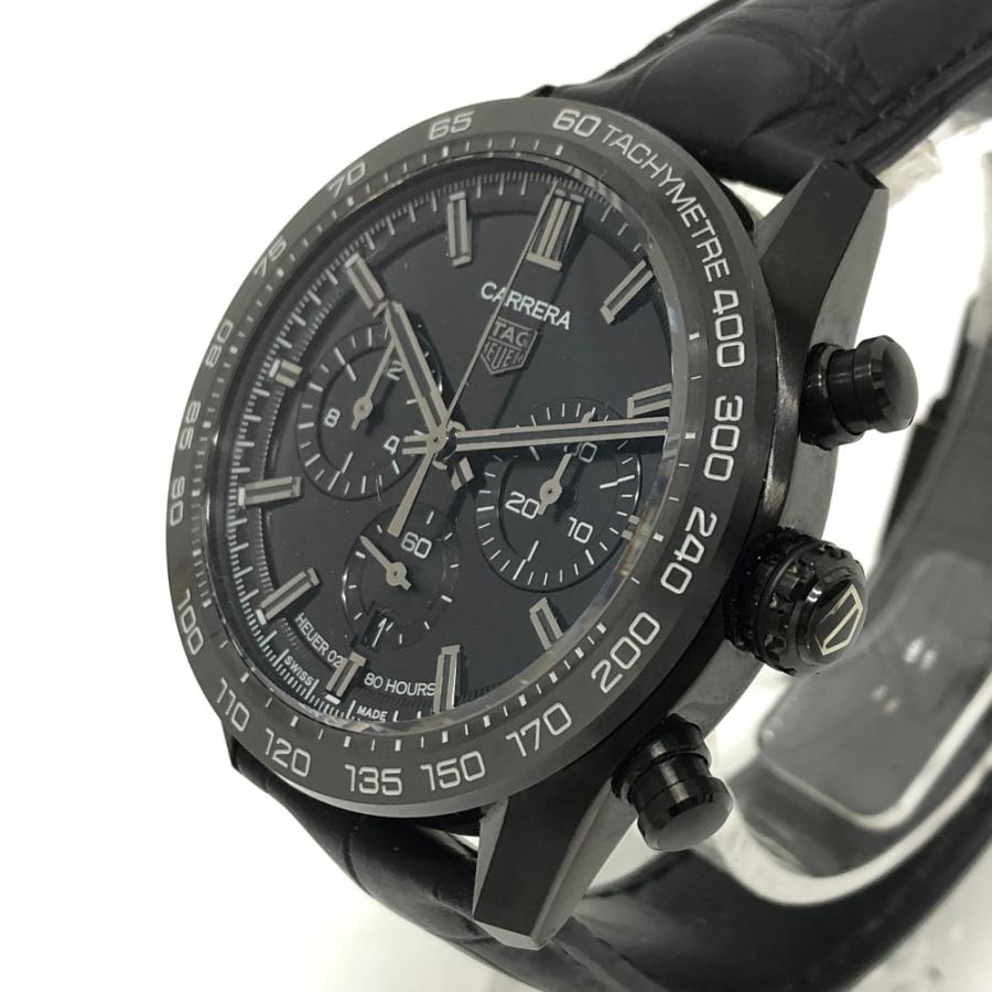 美品 TAG HEUER タグホイヤー CBN2A1G.FC6501 カレラ キャリバーホイヤー02 ジャパン  ブラックエディション ブラック メンズ【中古】 |  | 04