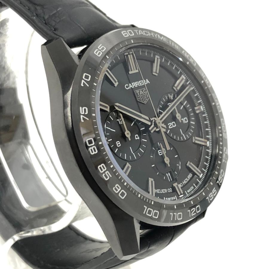 美品 TAG HEUER タグホイヤー CBN2A1G.FC6501 カレラ キャリバーホイヤー02 ジャパン  ブラックエディション ブラック メンズ【中古】 |  | 05