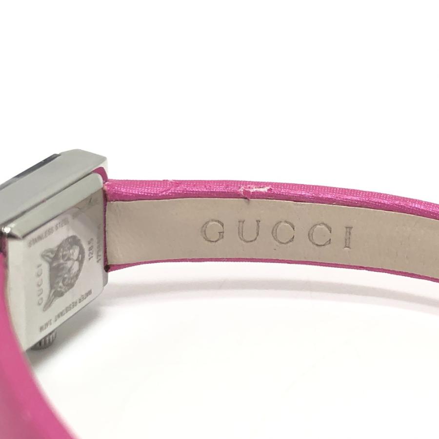 GUCCI グッチ 128.5 ピンクシェル クォーツ 腕時計 時計 ウォッチ  腕時計 シルバー レディース【中古】 | GUCCI | 06