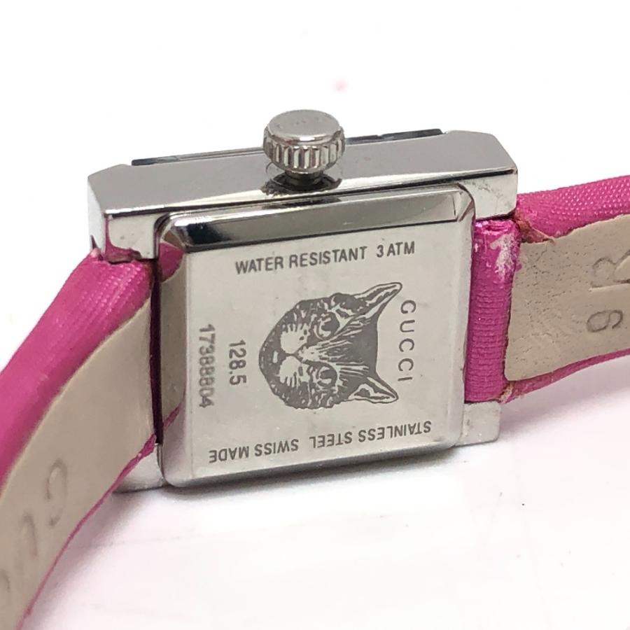 GUCCI グッチ 128.5 ピンクシェル クォーツ 腕時計 時計 ウォッチ  腕時計 シルバー レディース【中古】 | GUCCI | 08