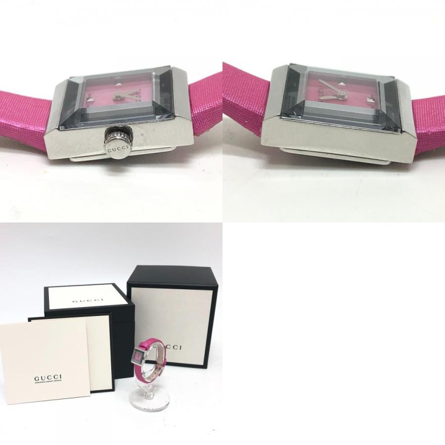 GUCCI グッチ 128.5 ピンクシェル クォーツ 腕時計 時計 ウォッチ  腕時計 シルバー レディース【中古】 | GUCCI | 09