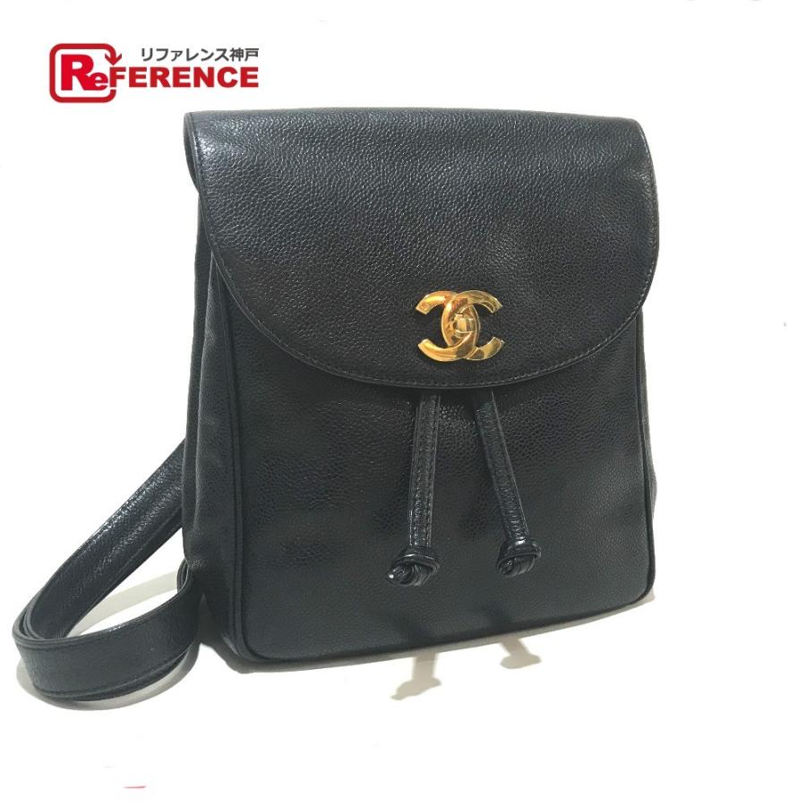 シャネル ココマーク Cc Chanel バックパック レディース メンズバッグ ブラック 中古 T 52 リファレンス リュック デイパック ファッション リュックサック ブラック コレクション