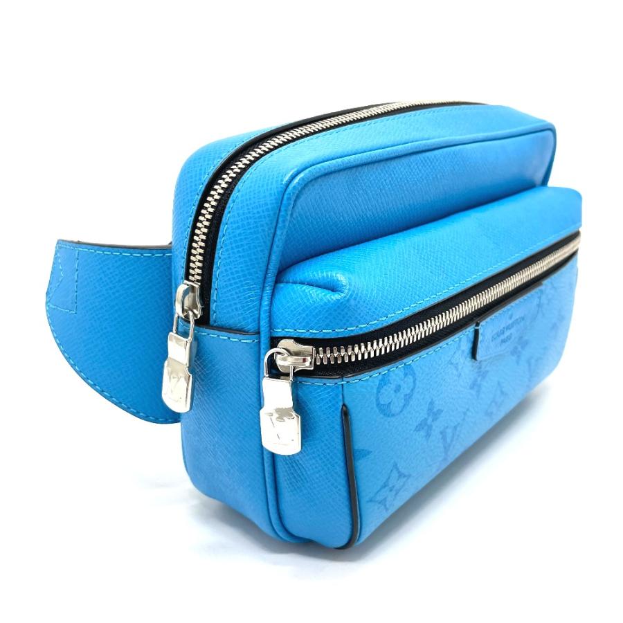 【美品】ルイヴィトン タイガラマ アウトドアメッセンジャー ショルダーバッグ 青 LOUIS VUITTON（ルイ・ヴィトン） M30748 タイガラマ アウトドア